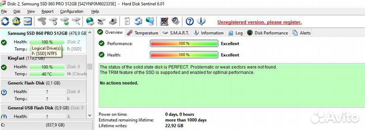 Samsung 500 GB SSD SATA 2.5