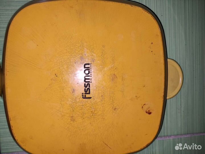 Сковорода гриль чугунная