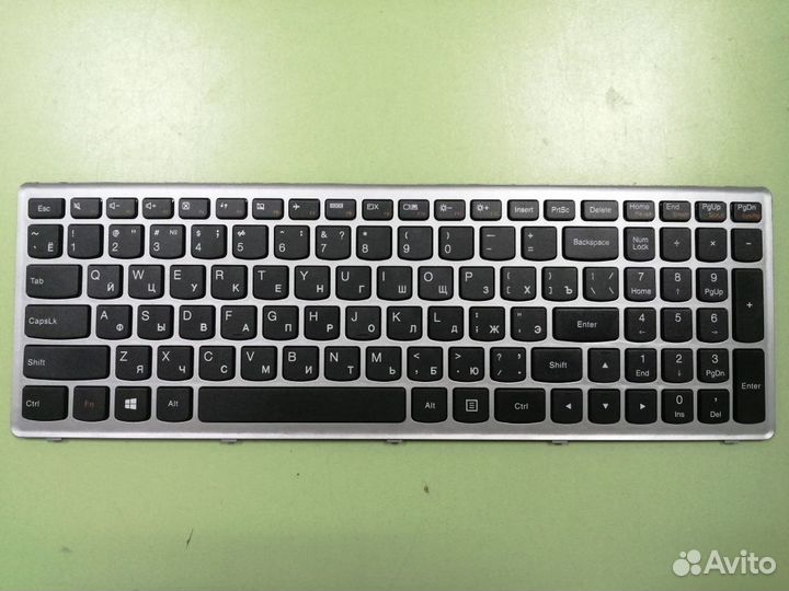 Клавиатура для ноутбука Lenovo Z500 серая рамка