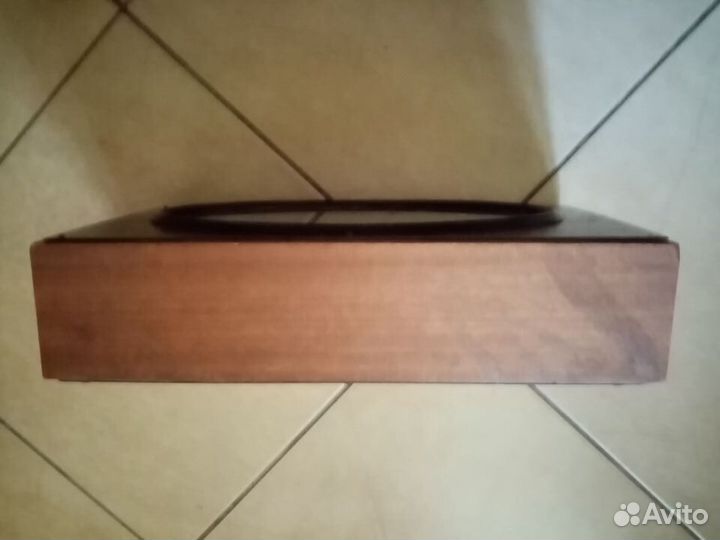 Часы Янтарь в деревянном корпусе