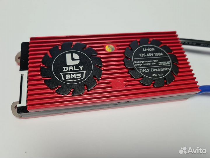 Плата контроля BMS Li-ion 13S 48V 100A