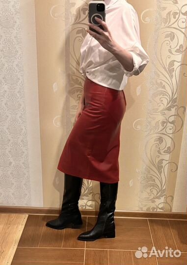 Юбка натуральная кожа