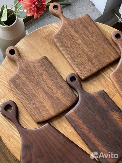 Доска разделочная из дерева термо дуб и ясень