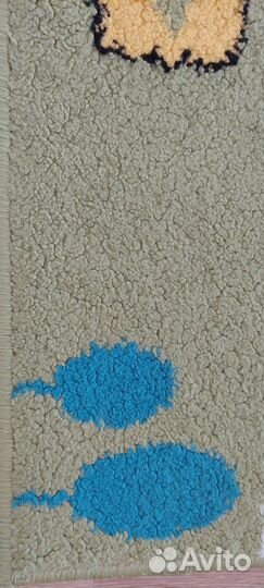 Ковёр детский зелёный 100*150см