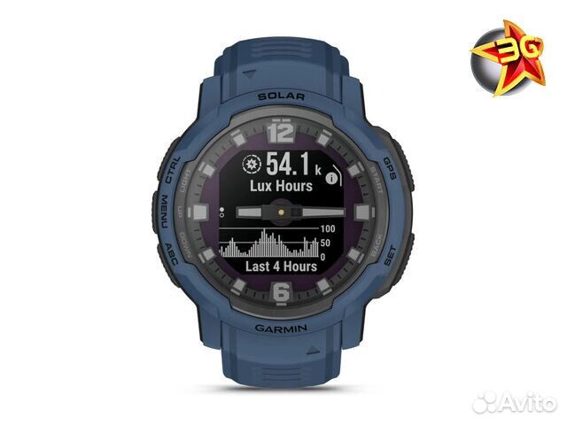 Часы Garmin Instinct Crossover Solar Tidal Blue