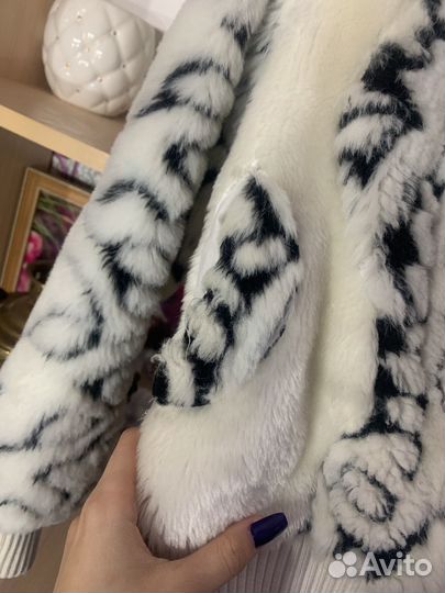 Полушубок норка с капюшоном