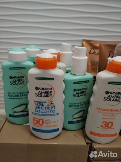 Молочко для и после загара garnier Nivea