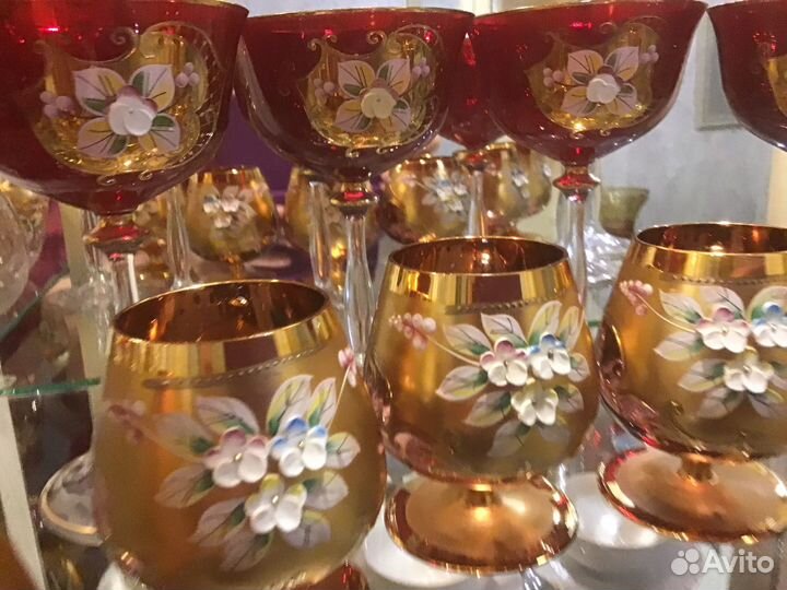 Фужеры Бокалы Богемия Чехия