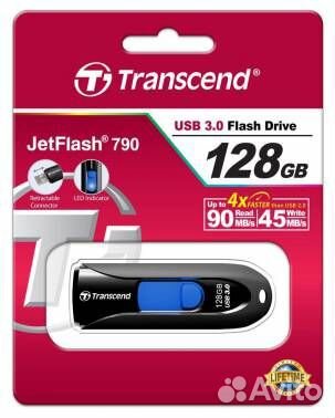 Флешка USB 3.0 Transcend JetFlash 790 на 128GB