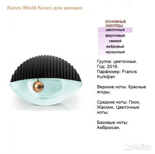 Kenzo World, духи выс.конц. 5 мл