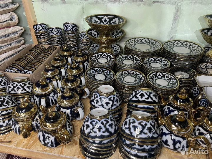 Посуда пахта узбекская.столовые сервизы