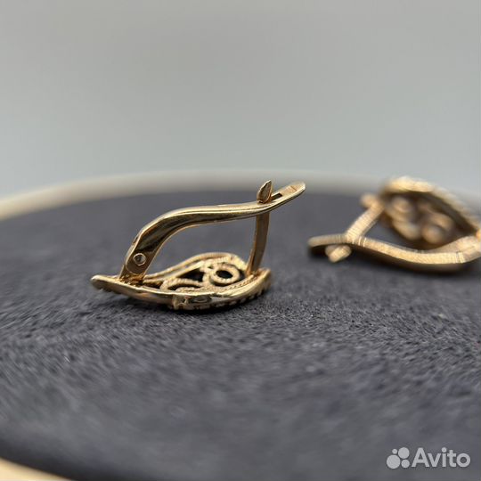 Золотые серьги 585 пробы бу