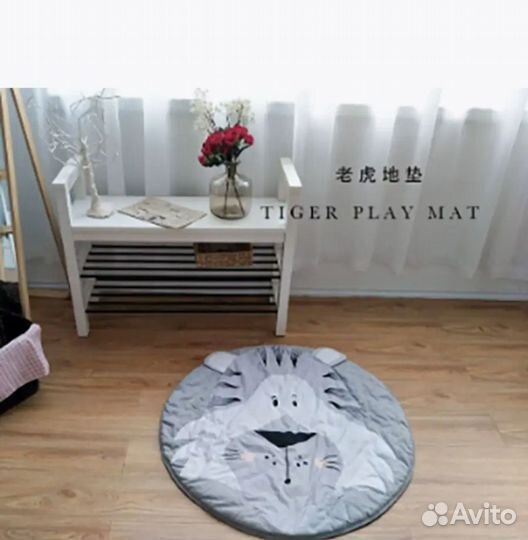 Детский коврик для игр и сна Лев новый