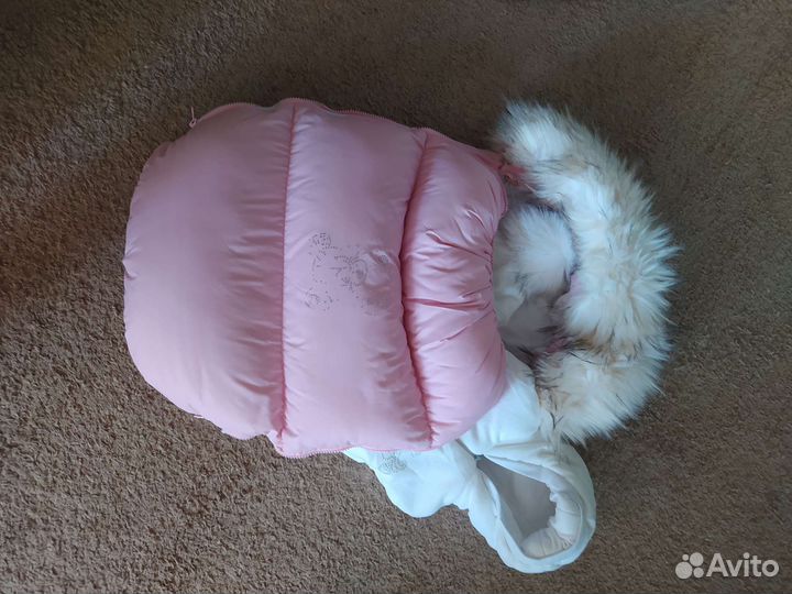 Зимний конверт на выписку для новорожденных