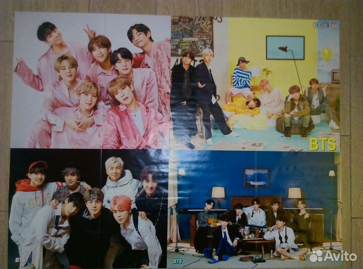 BTS kpop большие постеры плакаты Южная Корея