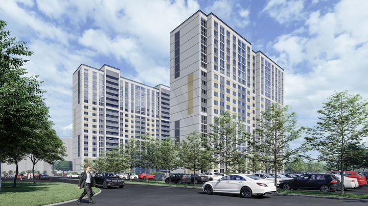 3-к. квартира, 86,9 м², 2/18 эт.