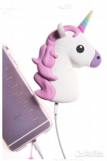 Очаровательный повербанк в форме единорога