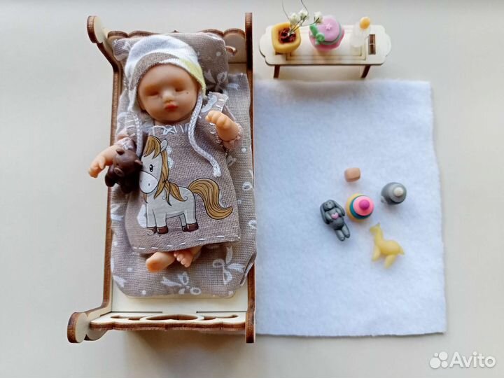 Кукла реборн мини