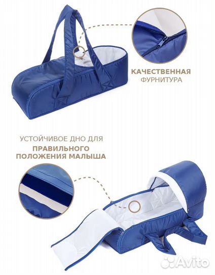 Люлька переноска для новорожденных