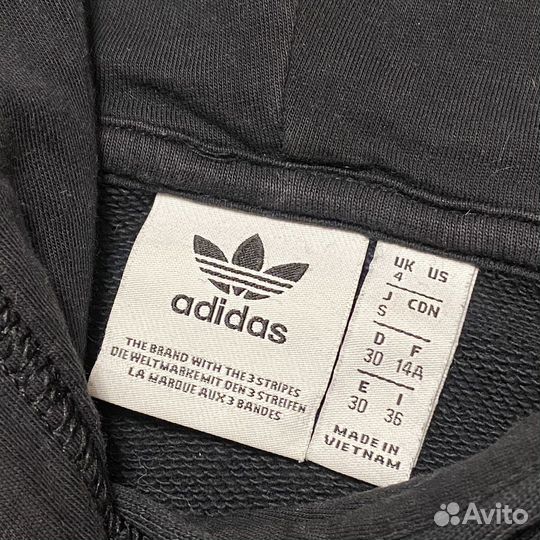 Adidas укороченное худи