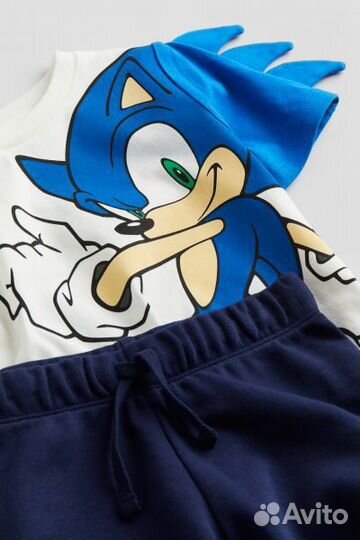 Летний Костюм для мальчика h&m sonic 104 размер