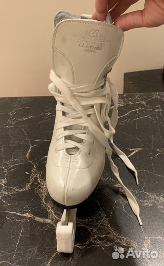 Коньки фигурные размер 36 кожаные