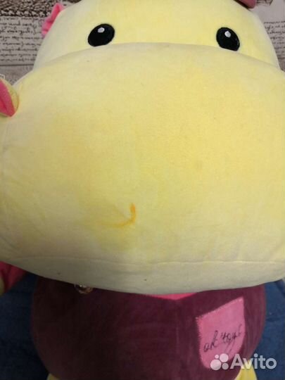 Мягкая игрушка бегемот