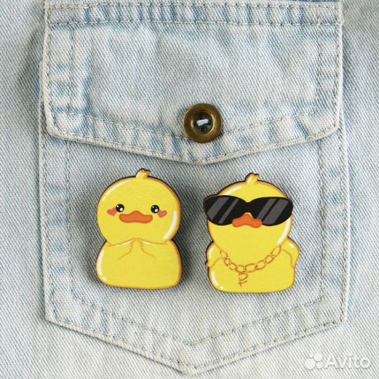 Парные значки утята