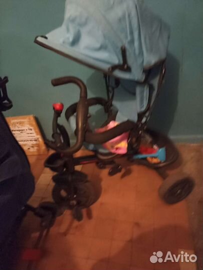 Детский велосипед с ручкой бу