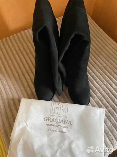 Зимние женские сапоги 38 натуральная замша