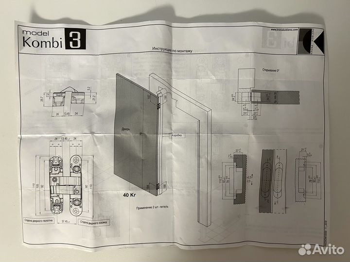 Скрытые дверные петли