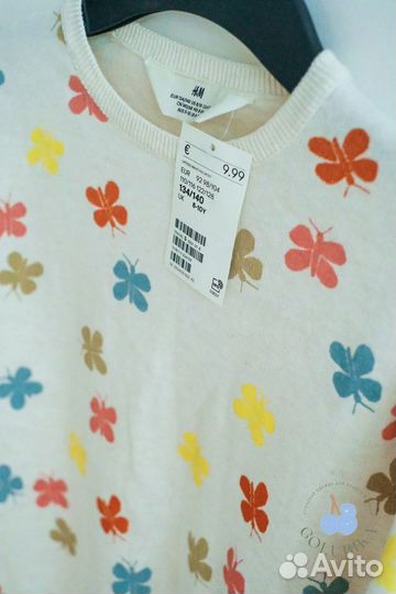 Свитшот (джемпер) для девочки новый h&m 134