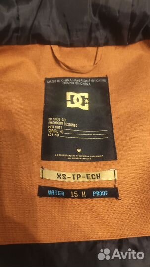 Куртка сноуборд DC, штаны Quicksilver S