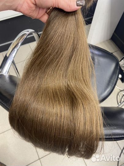 Волосы для наращивания детские неокрашенные 50 см