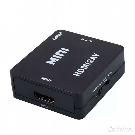 Конвертер переходник с hdmi на 3RCA (тюльпаны AV)