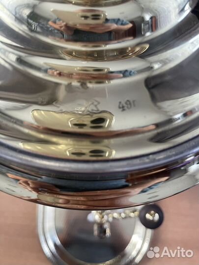 Самовар с подносом. 4.5 литра