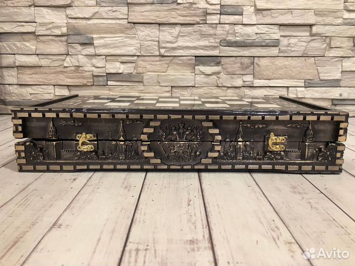 3 в 1 Нарды Шахматы Шашки Лихие, дерево