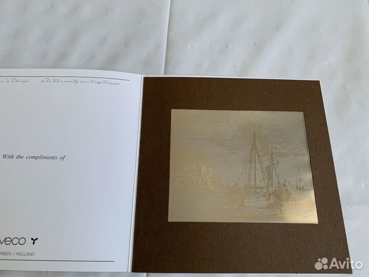 2 Открытки – гравюры уникальные