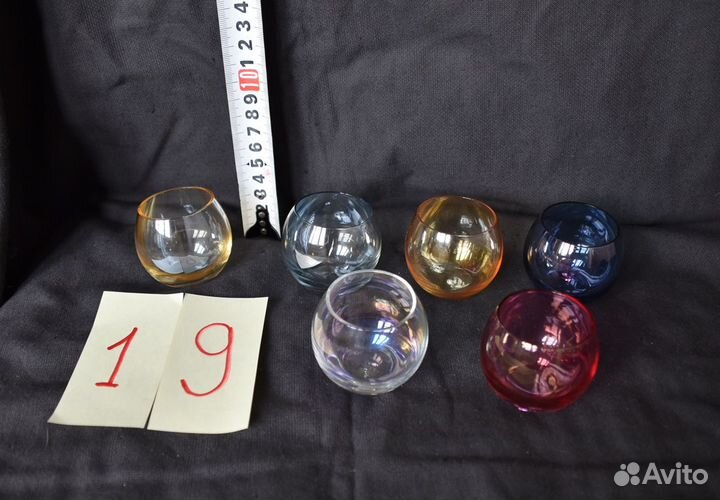 Рюмки коньячные из чешского стекла