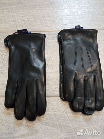 Мужские кожаные перчатки, Лайковые подклад шёлк
