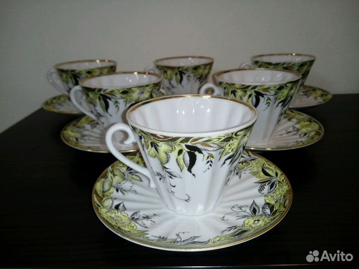 Сервиз. Л.Ф.З. Чайные пары С.С.С.Р. 70х