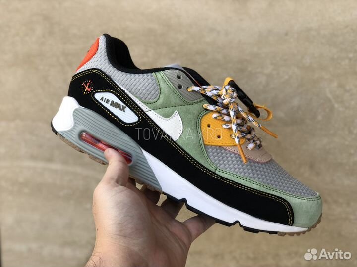 Кроссовки Nike Air Max 90 Buckle Spiral Sage