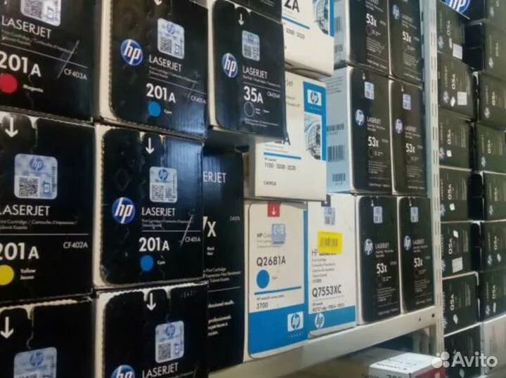 Новые оригинальные картриджи в коробках