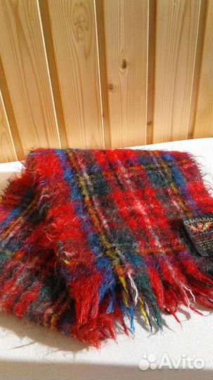 Новый мужской мохеровый шарф 25х130 см