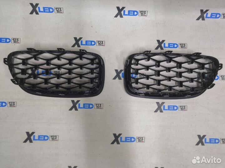 Решетки радиатора BMW F10 F 10 Diamond черные