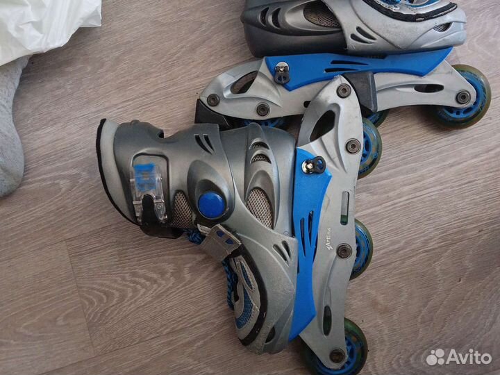 Роликовые коньки детские с защитой