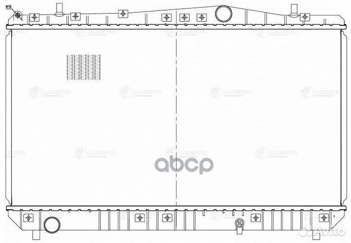 Радиатор охл. для а/м Chevrolet Lacetti (04) 1
