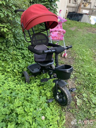 Трехколесный велосипед коляска