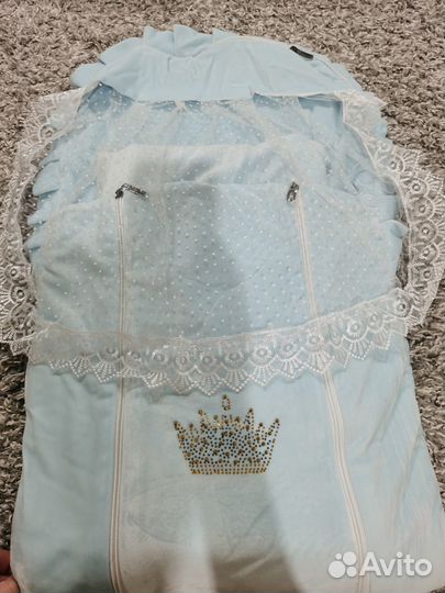 Конверт на выписку для мальчика весна/ осень