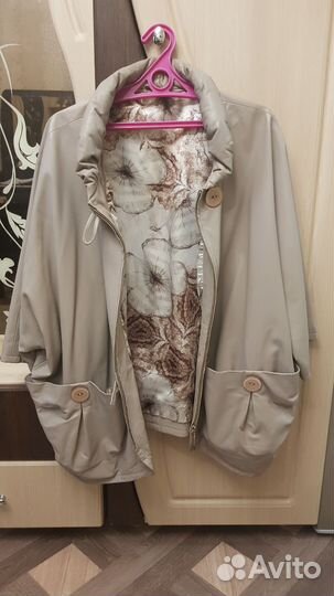 Куртка кожаная женская 56-58